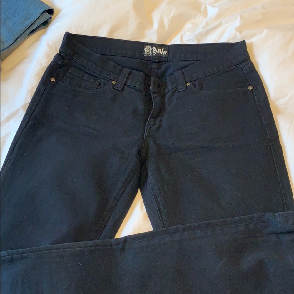 Anlo low rise black bootcut jeans